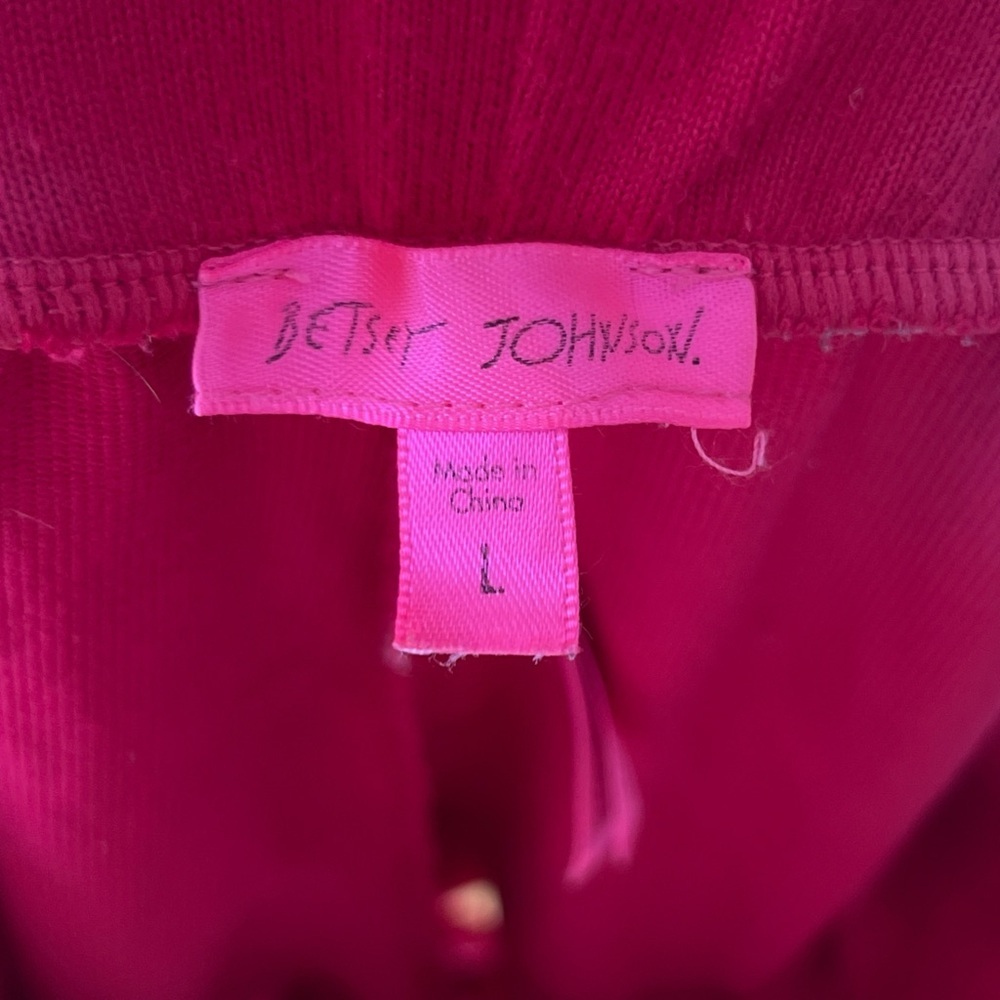 Betsey Johnson Great Condition Elastic waist With Tie String Ruffle Hem Sz Large - Picture 4 of 6